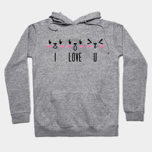 I Love You Lips Sound Hoodie